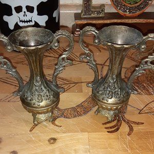 brass candle holders